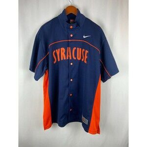 EUC Syracuse University Nike Elite Mens Large Basketball Baseball Jersey Rare NY